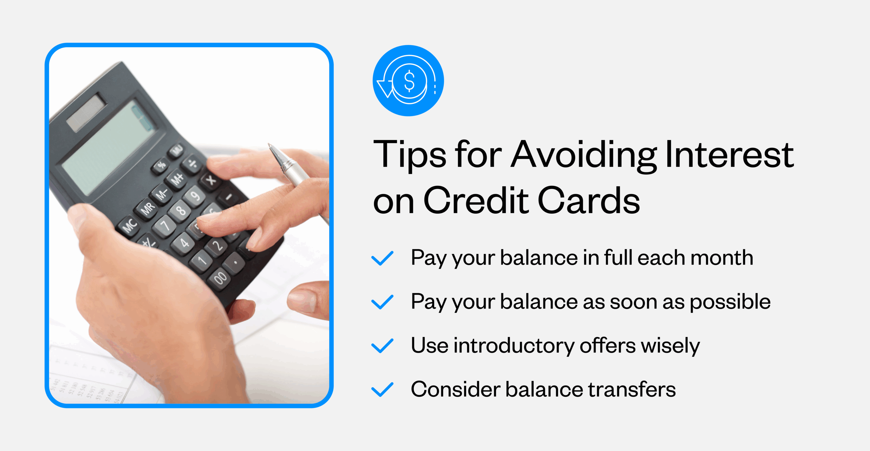 tips for avoiding interest on your credit cards